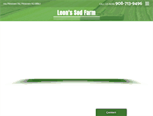 Tablet Screenshot of leonssodfarm.com